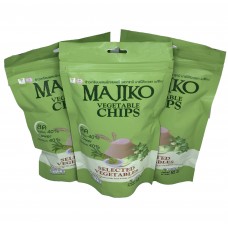 MAJIKO VEGETABLE CHIPS ข้าวเกรียบผสมผักเซเลอรี่ รสวาซาบิ ขนาด 55 กรัม