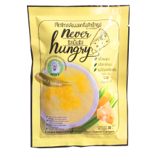 never hungry โจ๊กข้าวกล้องงอกกึ่งสำเร็จรูป รสชีส ขนาด 30 กรัม